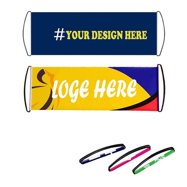 Retractable Hand held Scrolling Banners  MOQ 100PCS