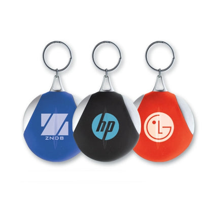 Rubber Key Chain With Microfiber Cleaning Cloth