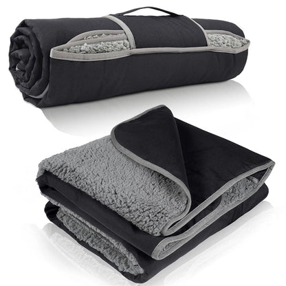 Waterproof Outdoor Blanket with Sherpa Lining