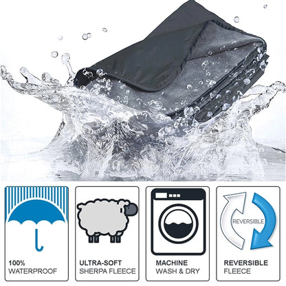 Waterproof Outdoor Blanket with Sherpa Lining