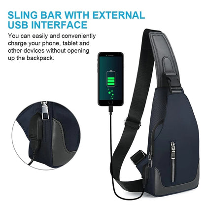 Sling Backpack With Usb Charging