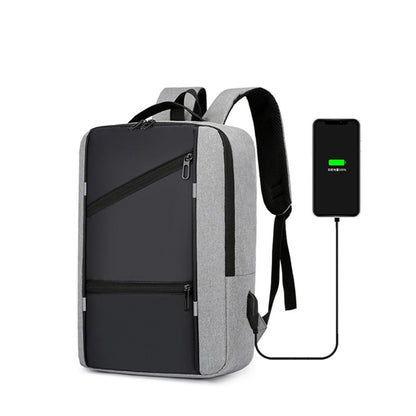 Simple Multi-Functional Usb Charging Large Capacity Backpack