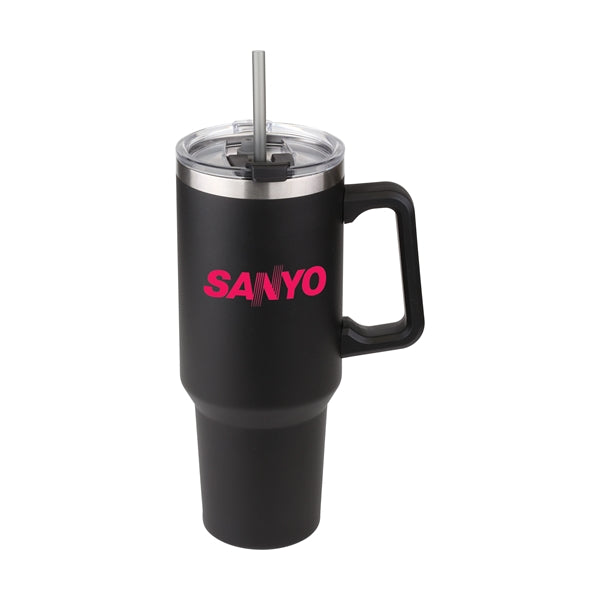 Sequoia 40oz Double-Wall Stainless Travel Mug with Straw