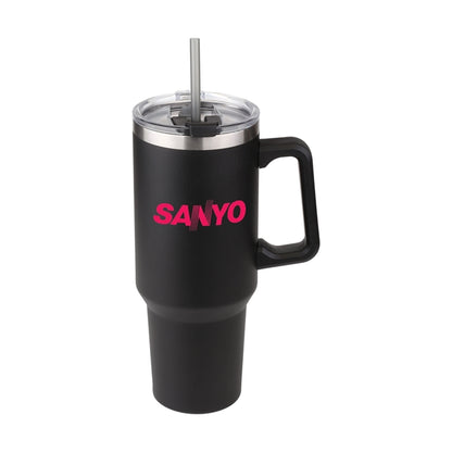 Sequoia 40oz Double-Wall Stainless Travel Mug with Straw