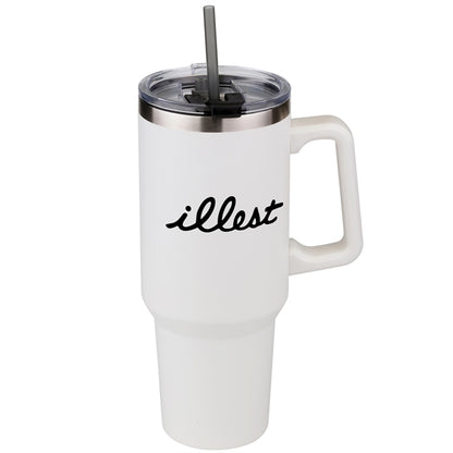 Sequoia 40oz Double-Wall Stainless Travel Mug with Straw