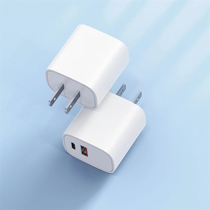 Dual Port PD Fast Type C Charging Block Plug Adapter