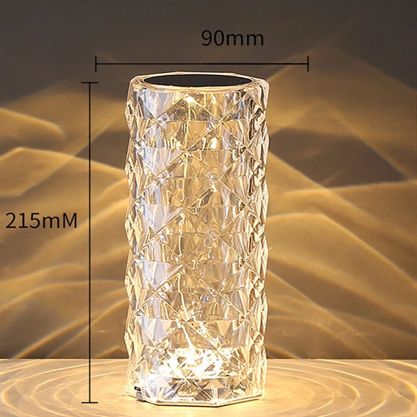Touch Crystal Rose Lamp