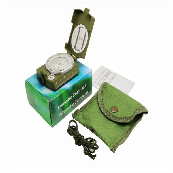 Military Lensatic Sighting Survival Tactical Compass