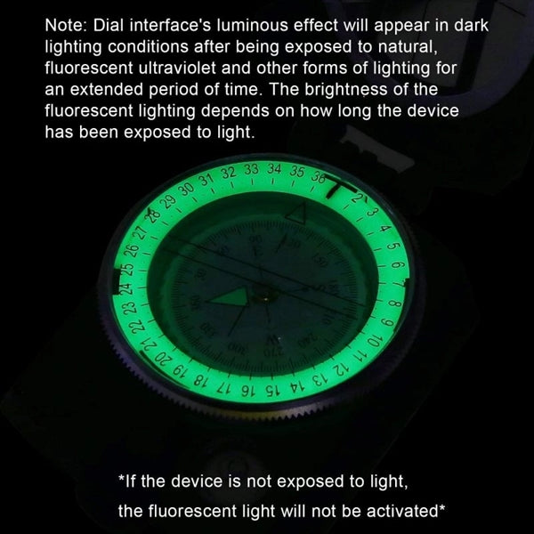 Military Lensatic Sighting Survival Tactical Compass