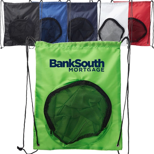 Sport Packs Ball Carrier Drawstring Bag (14.17"x16.9")