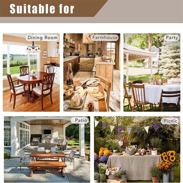Nature Faux Linen Tablecloths Rectangle