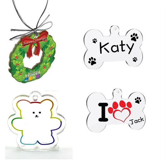 9 Square Inch Custom Acrylic Promotional Ornament