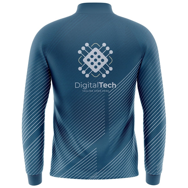 Unisex 180 GSM Interlock Sublimation Zipper Sweatshirt