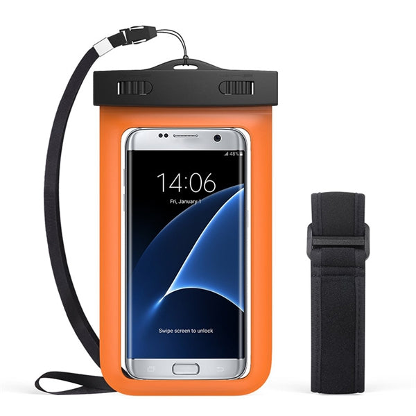Waterproof Neck Lanyard Armband Underwater Cell Phone Pouch