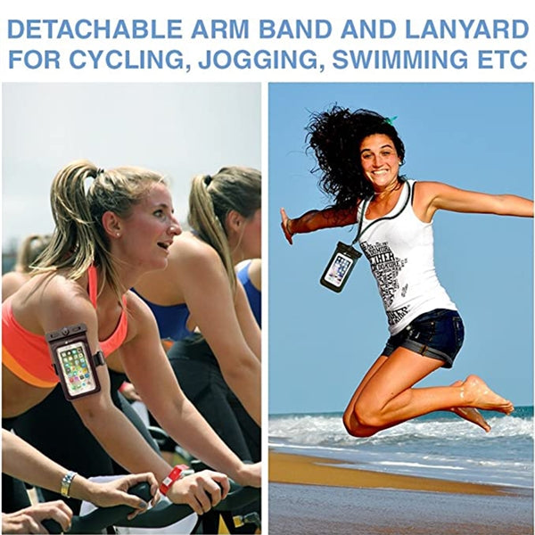 Waterproof Neck Lanyard Armband Underwater Cell Phone Pouch