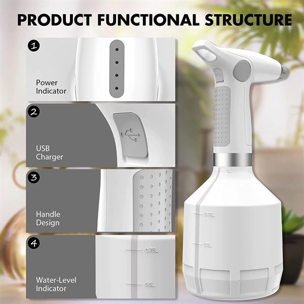 USB Rechargeable 1L Electric Sprayer