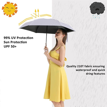 Travel- Friendly Mini Umbrella for Purse, Compact with Case.