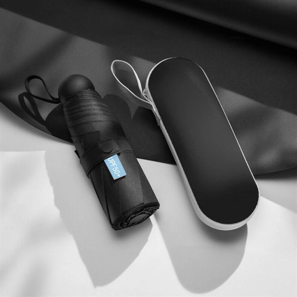 Travel- Friendly Mini Umbrella for Purse, Compact with Case.