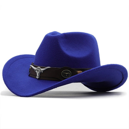 Cow-head Felt Cowboy Hat