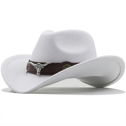 Cow-head Felt Cowboy Hat