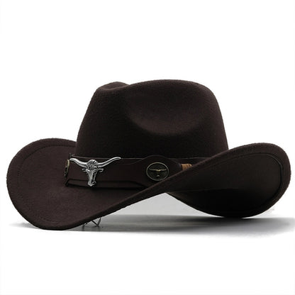 Cow-head Felt Cowboy Hat