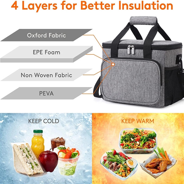 Insulated Lunch Box Tote Bag
