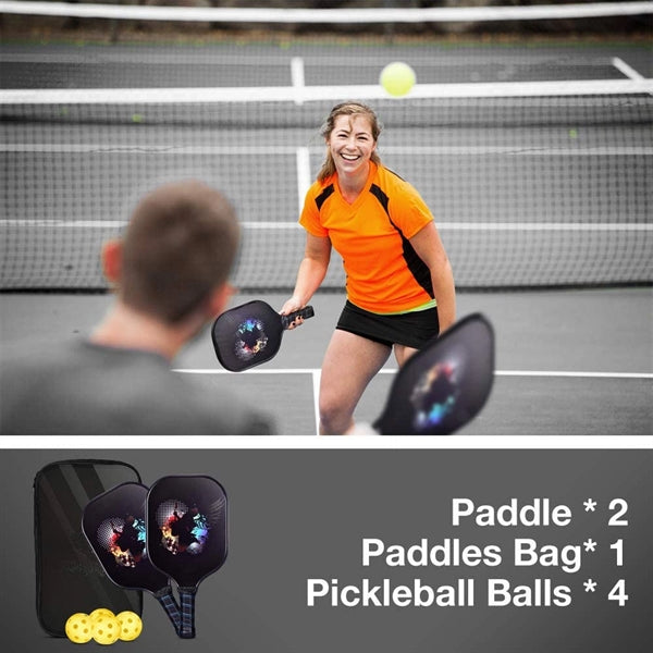 Carbon Fiber Pickleball Paddle Set