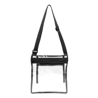 9" X 10" Clear PVC Crossbody Stadium Bag