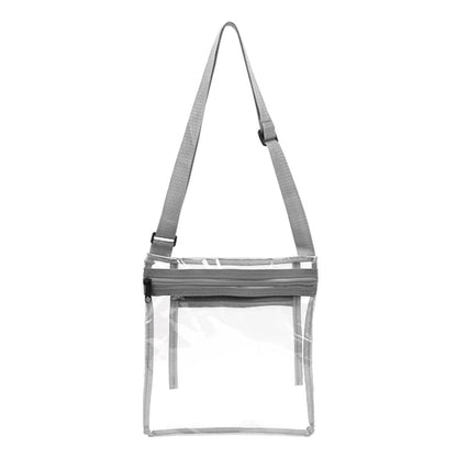 9" X 10" Clear PVC Crossbody Stadium Bag