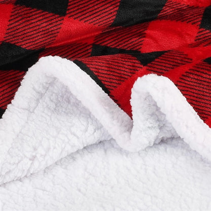 Wearable Cuddle Wrap, Warm Soft Hooded Blanket