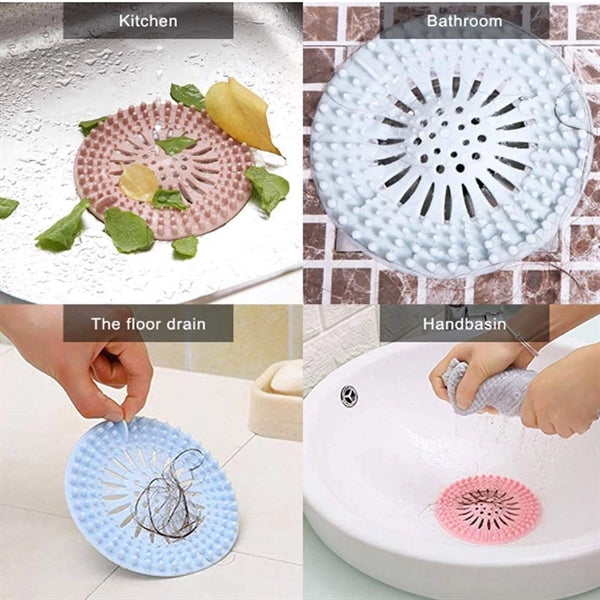 Hair Catcher Durable Silicone Stopper Shower