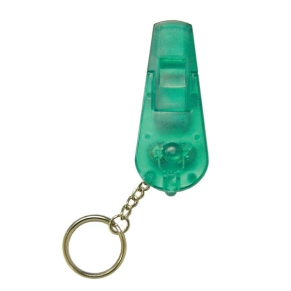 Flashlight Whistle Keychain