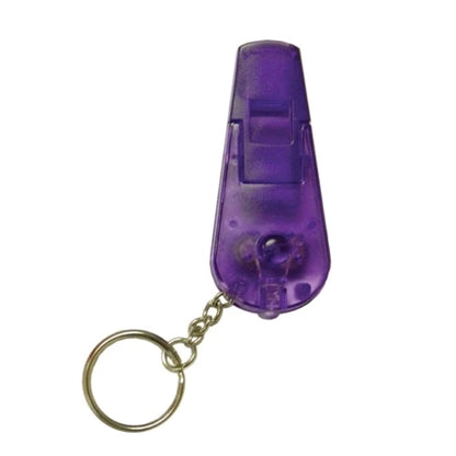 Flashlight Whistle Keychain