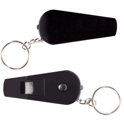 Flashlight Whistle Keychain