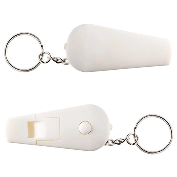 Flashlight Whistle Keychain
