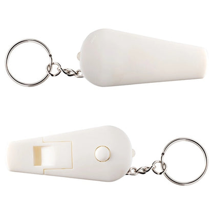 Flashlight Whistle Keychain