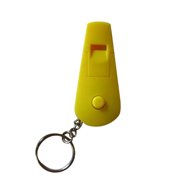 Flashlight Whistle Keychain