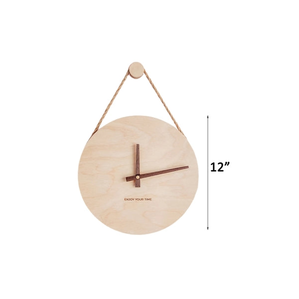 Wooden Sling Wall Clock
