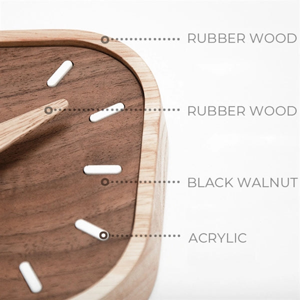 Wooden Desk Clock
