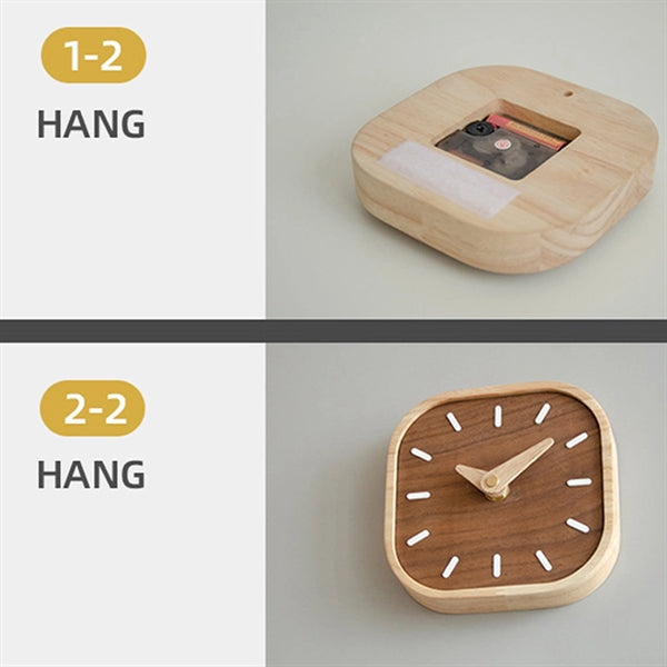 Wooden Desk Clock