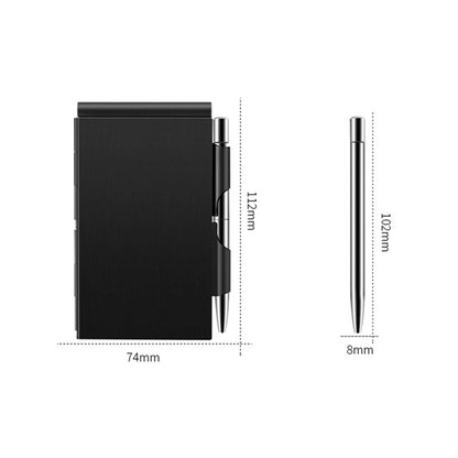 Metal Notebook With Pen