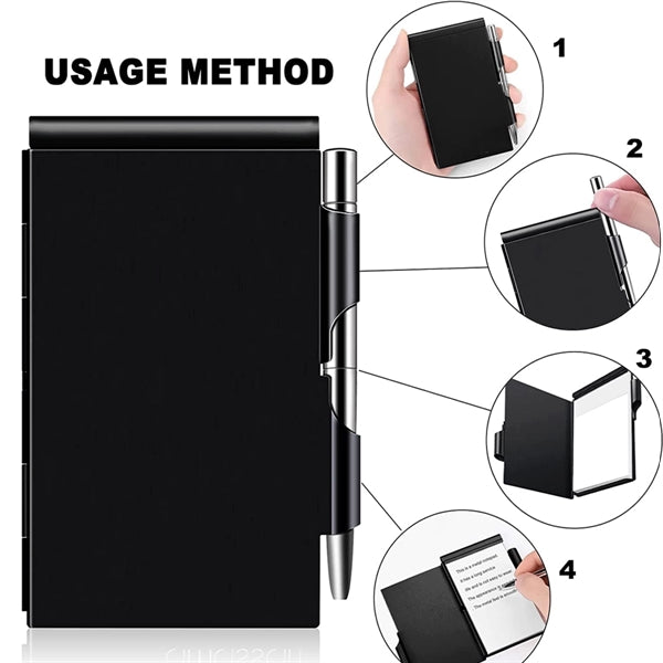 Metal Notebook With Pen