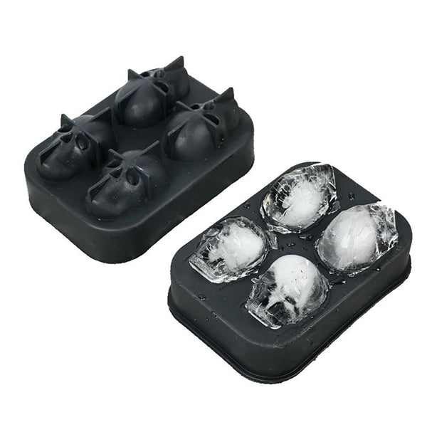 3D Skull Ice Cube Mold Tray