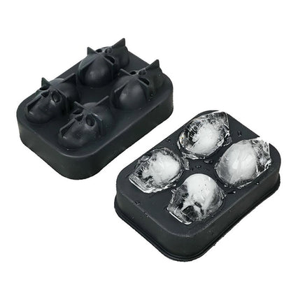 3D Skull Ice Cube Mold Tray