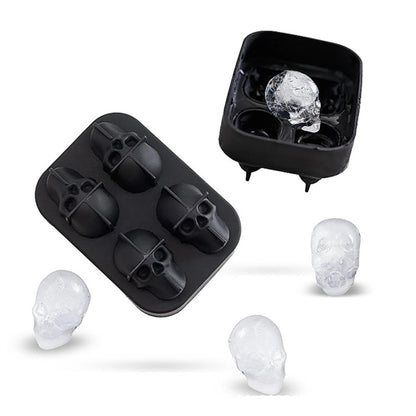 3D Skull Ice Cube Mold Tray