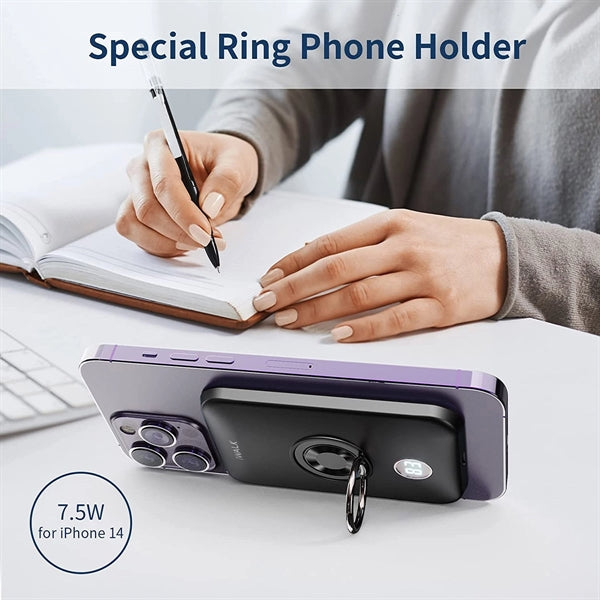 Portable 6000mAh Magnetic Wireless Power Bank