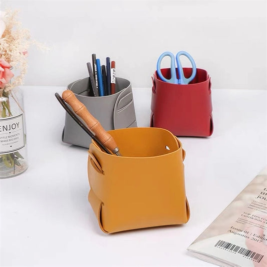 Leather Dresser Organizer Box For Men And Women