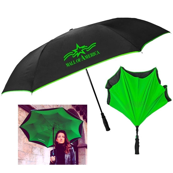 The Inversa Inverted Umbrella - Auto-Open, Reverse Closing