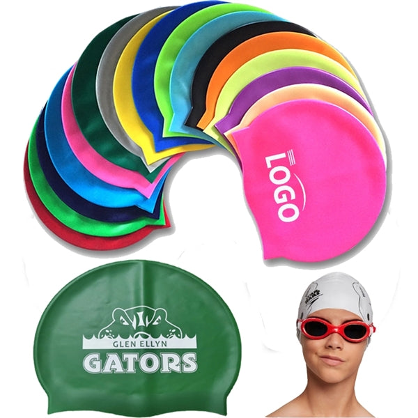 Low MOQ Custom LOGO Silicone Swim Cap