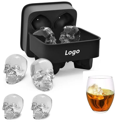 Silicone 3D Large Skull Ice Cube Mold Tray